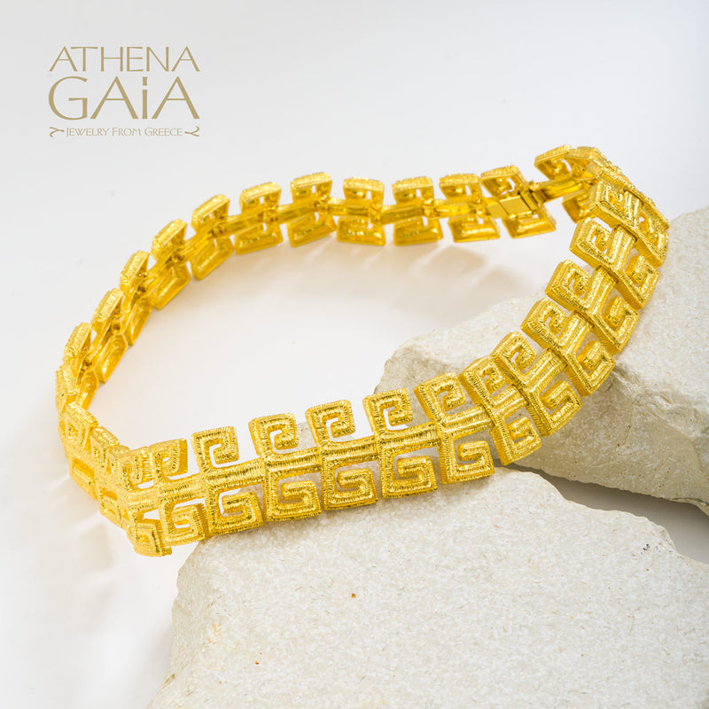 Meander Fountain Necklace - 18k Gold