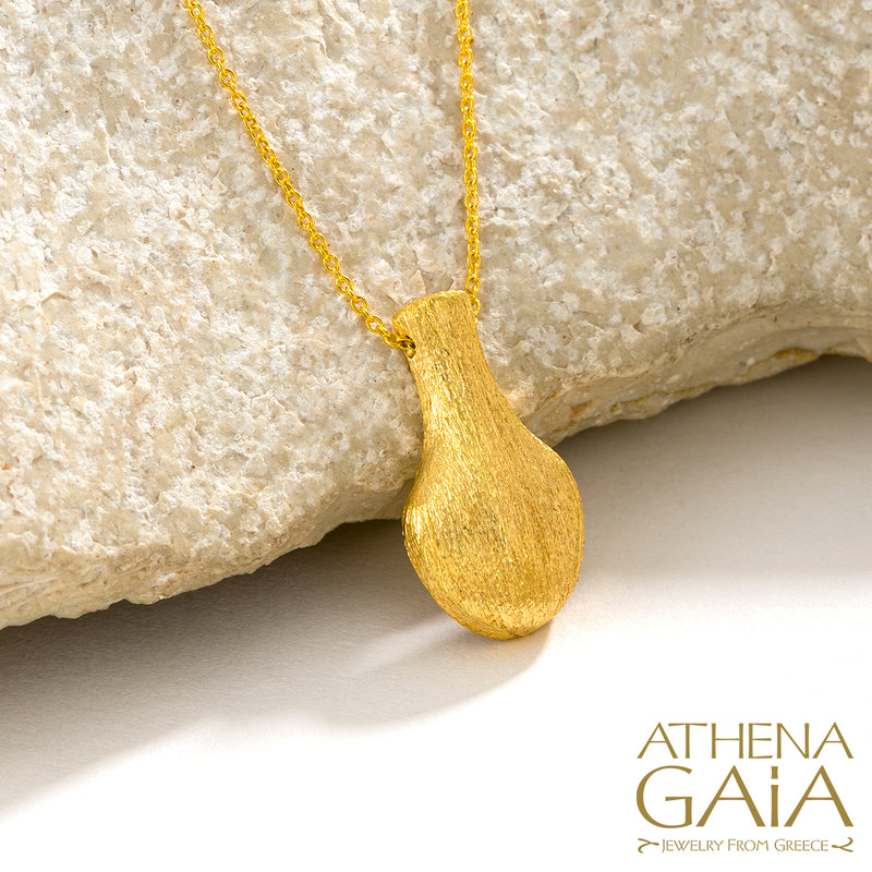 Cycladic Idols Pendant Necklace - 18k Gold Necklace