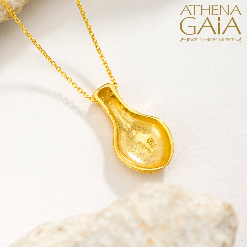Cycladic Idols Pendant Necklace - 18k Gold Necklace