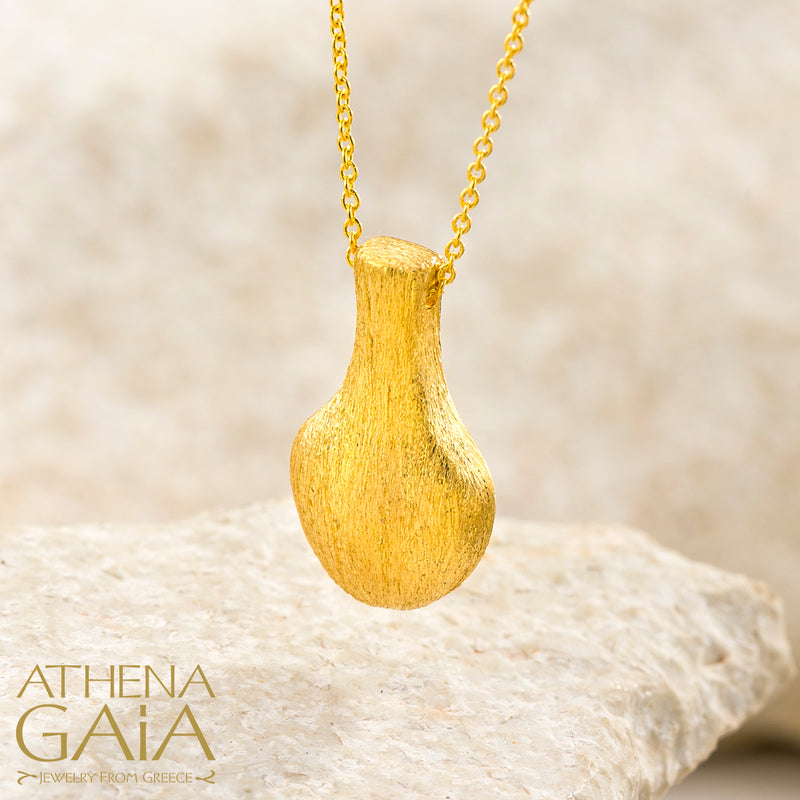Cycladic Idols Pendant Necklace - 18k Gold Necklace