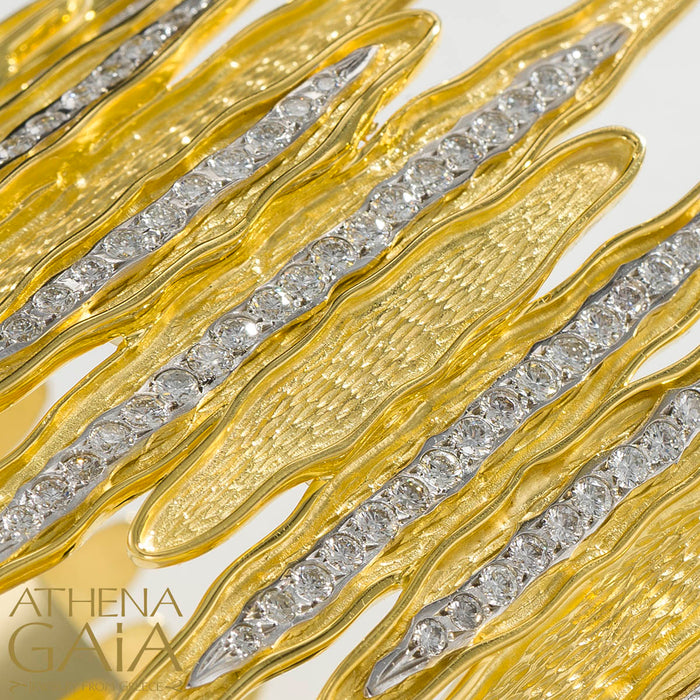 Veiled Earth Scripts "Stalactites" Gala Bracelet- 18k Gold