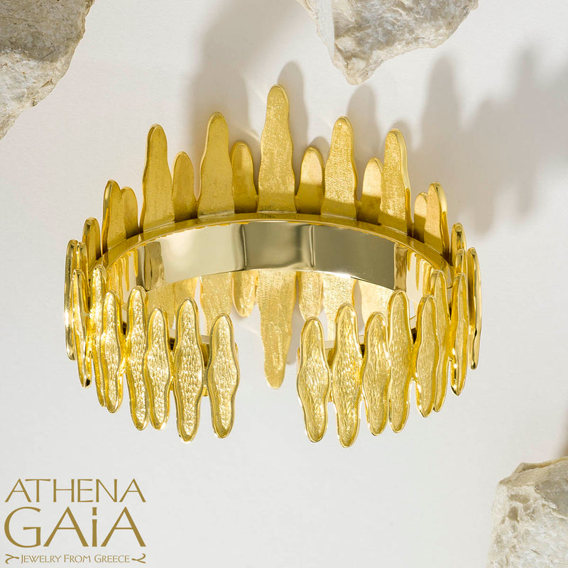 Veiled Earth Scripts "Stalactites" Gala Bracelet- 18k Gold