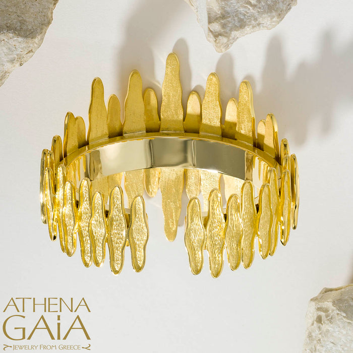 Veiled Earth Scripts "Stalactites" Gala Bracelet- 18k Gold