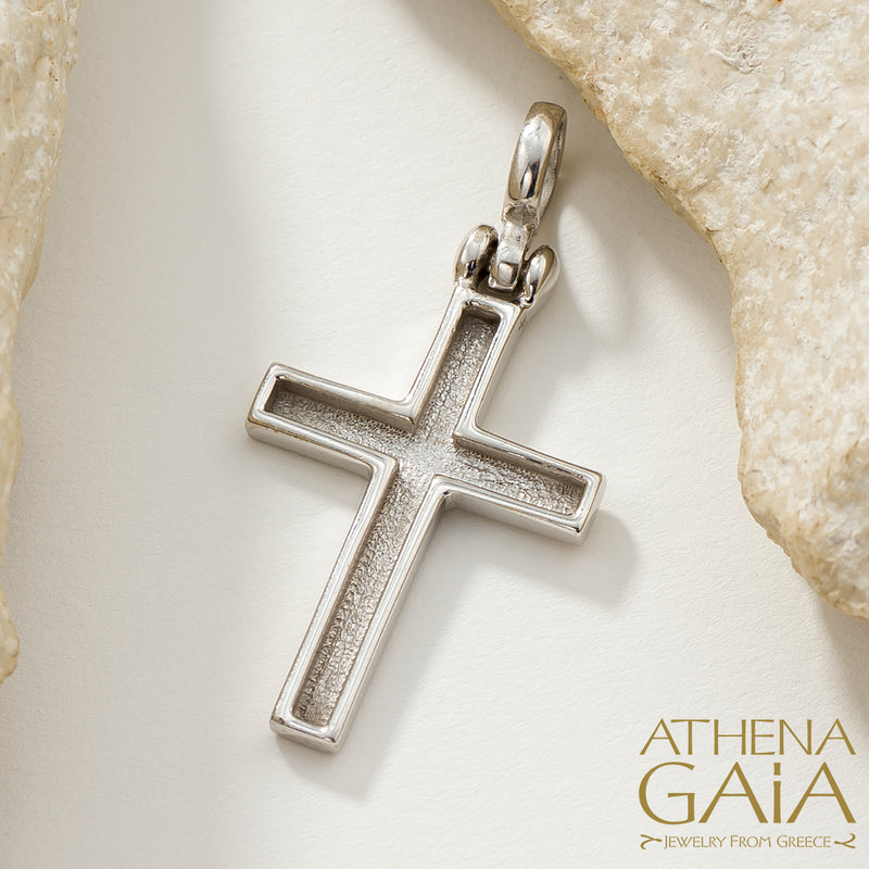 Shadow and Light Cross (Large) - 18k Gold - Latin Orthodox Cross