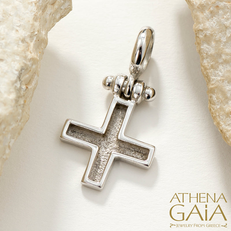 Shadow and Light Cross - 18k Gold - Greek Orthodox Cross