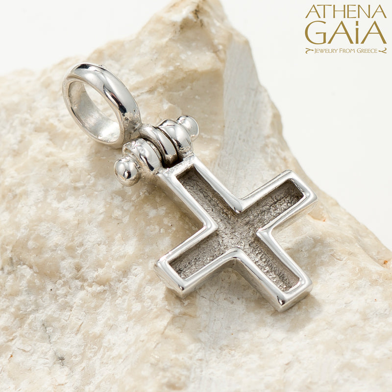 Shadow and Light Cross - 18k Gold - Greek Orthodox Cross