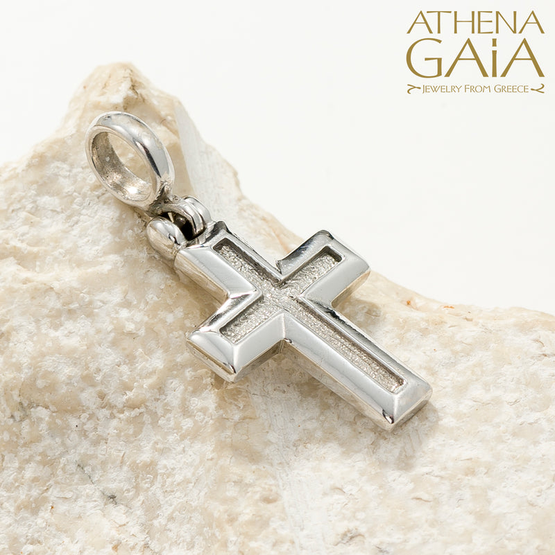 Shadow and Light Aegis Latin Cross (Small) - 18k Gold - Orthodox Cross