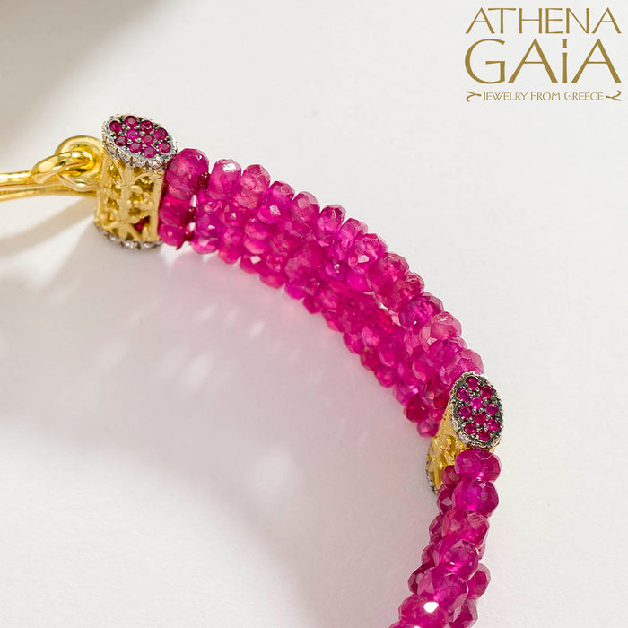 Byzantine Quad River Bracelet - 18k Gold Bracelet