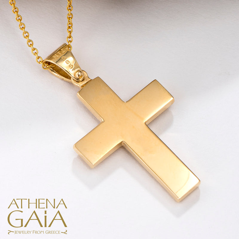 Rope Core Western Cross - 14k Gold - Orthodox Cross