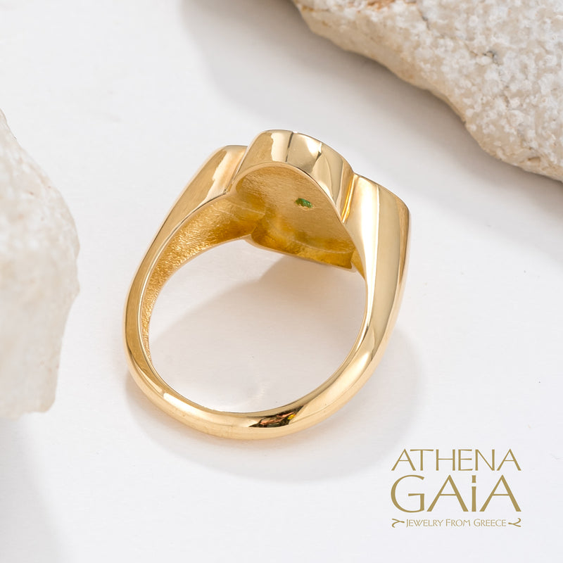 Faith Ring - 14k Gold Ring - Cocktail Ring