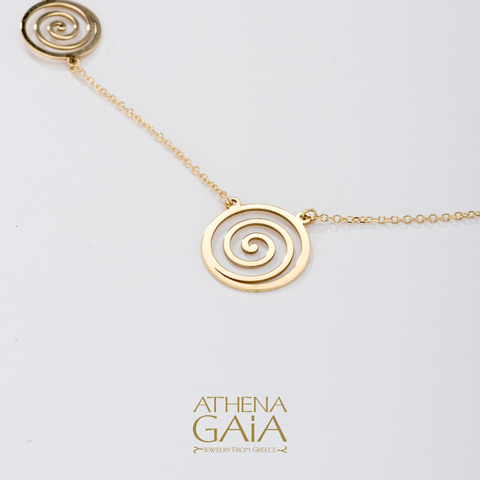 Al'Oro Spirals Necklace