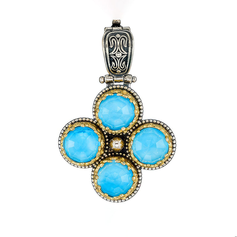 Pop Rocks Dione Mini Cross - Gold Plated Sterling Silver