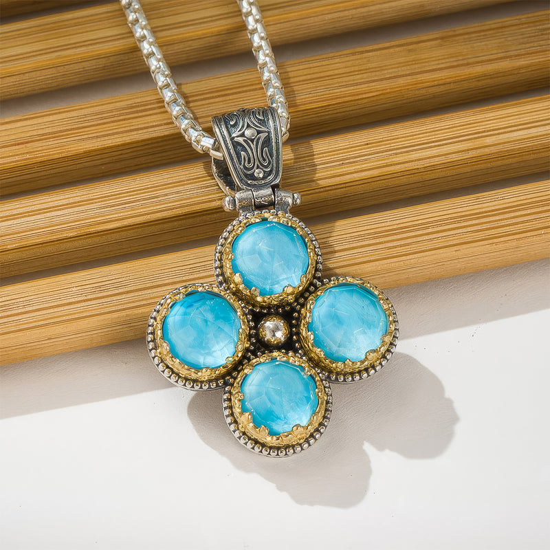 Pop Rocks Dione Mini Cross - Gold Plated Sterling Silver