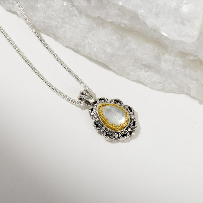 Pop Rocks Penelope Teardrop Pendant - Gold Plated Sterling Silver Pendant