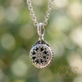 Roxana Round Pendant - Sterling Silver Pendant