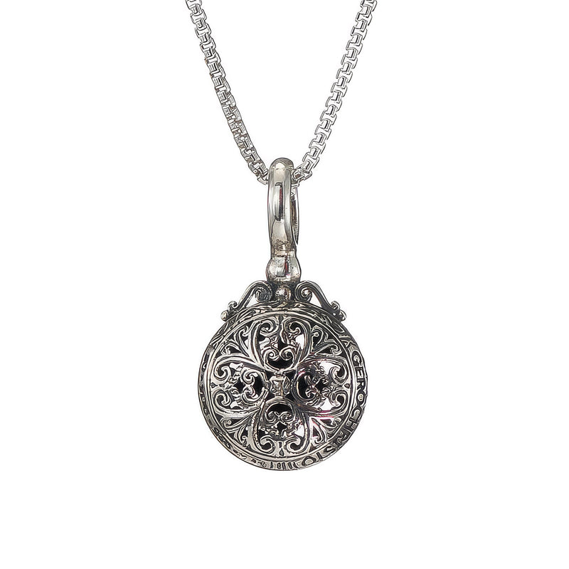 Roxana Round Pendant - Sterling Silver Pendant