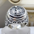 Scorpio Zodiac Sign Ring - Sterling Silver - Signet Ring