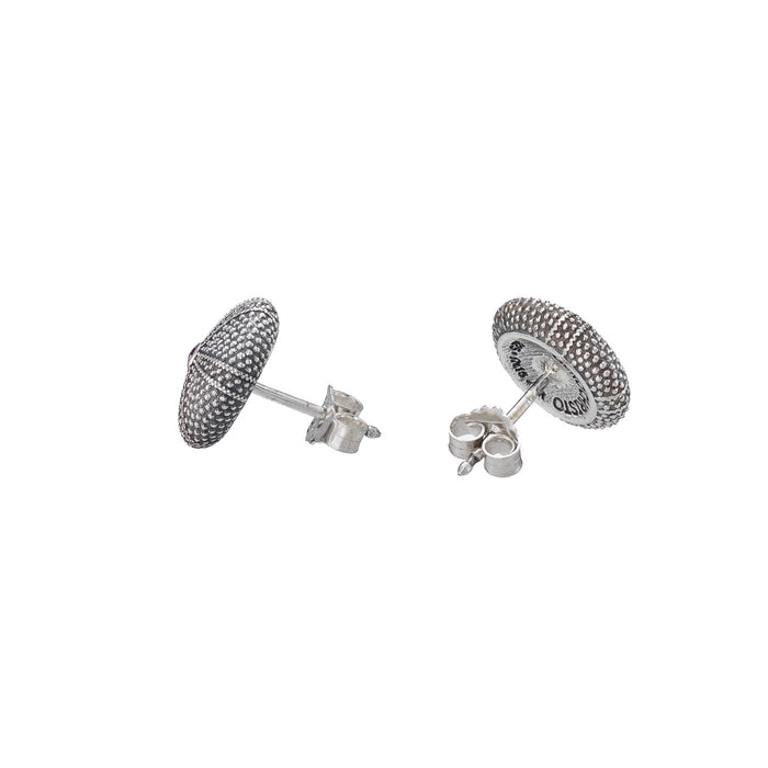 Thalassa Sea Urchin Silver Post Earrings