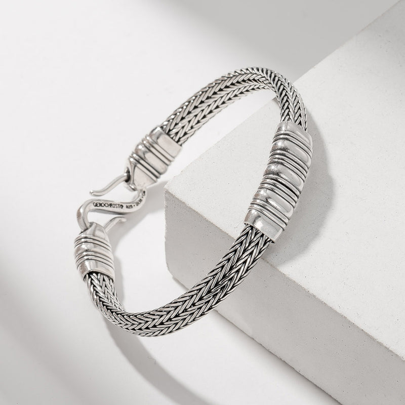 Simplicity Strap Bracelet - Sterling Silver Bracelet