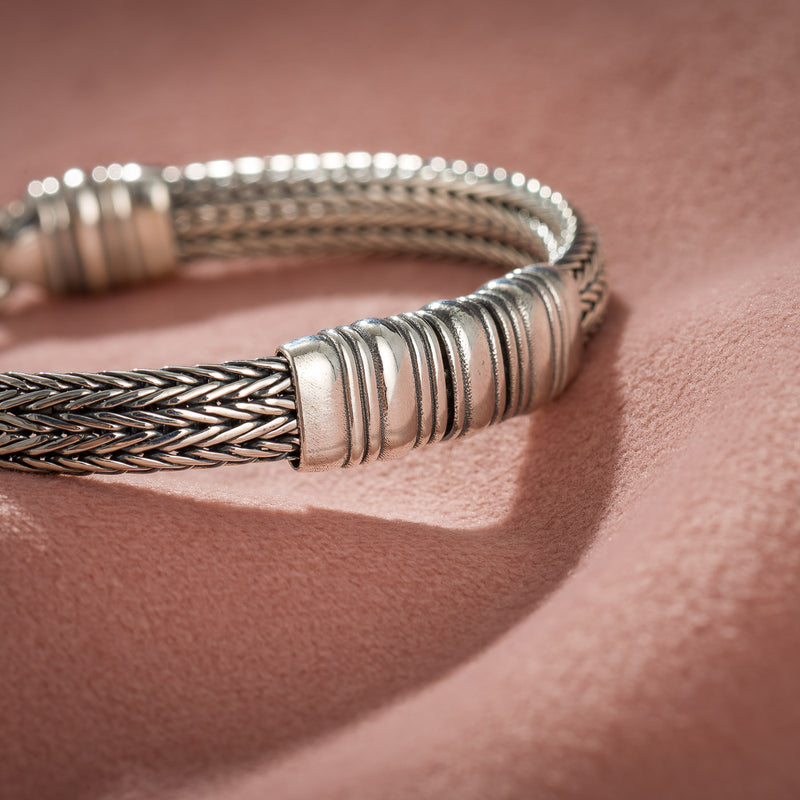 Simplicity Strap Bracelet - Sterling Silver Bracelet