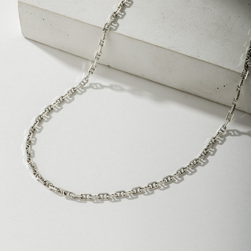 Theta Forzatina Chain - Sterling Silver - 4mm