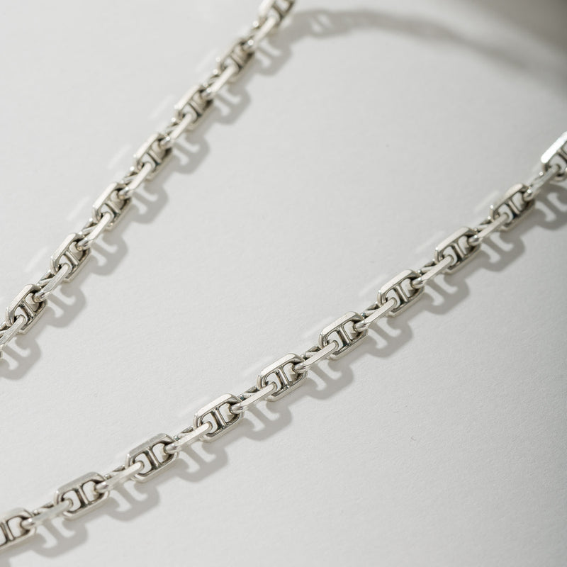 Theta Forzatina Chain - Sterling Silver - 4mm