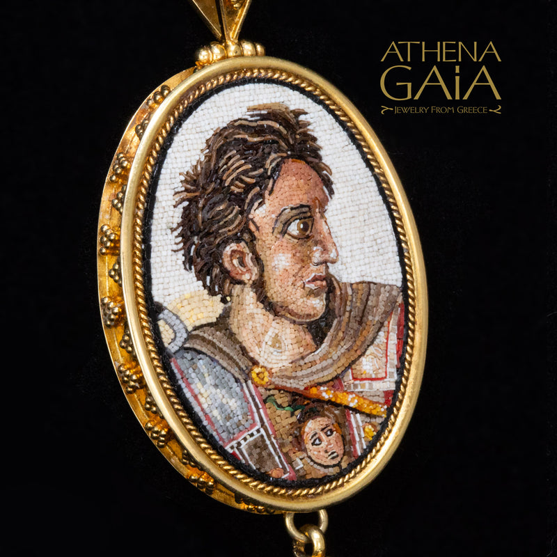 Alexander the Great Pendant - 18k Gold Pendant