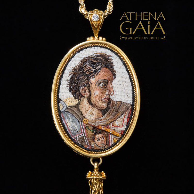 Alexander the Great Pendant - 18k Gold Pendant