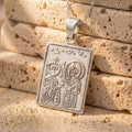 Justinian and Theodora (Large) - Sterling Silver - Tablet Konstantinata