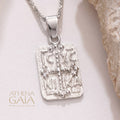 ICXC NIKA Cross - Sterling Silver - Tablet Konstantinata