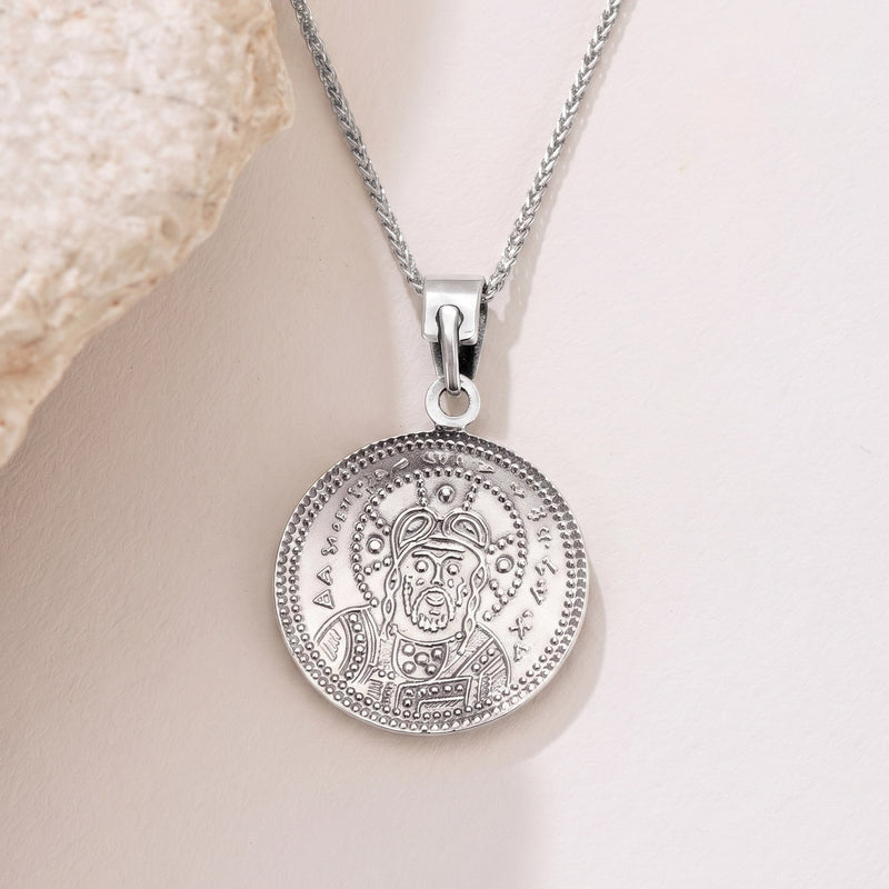 Justinian and Theodora with Jesus (Large) - Sterling Silver - Coin Konstantinata