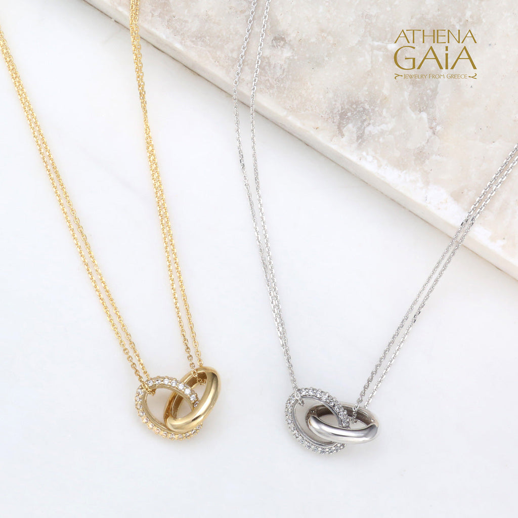 Al'Oro Love Bound Necklace White Gold (In-Stock)