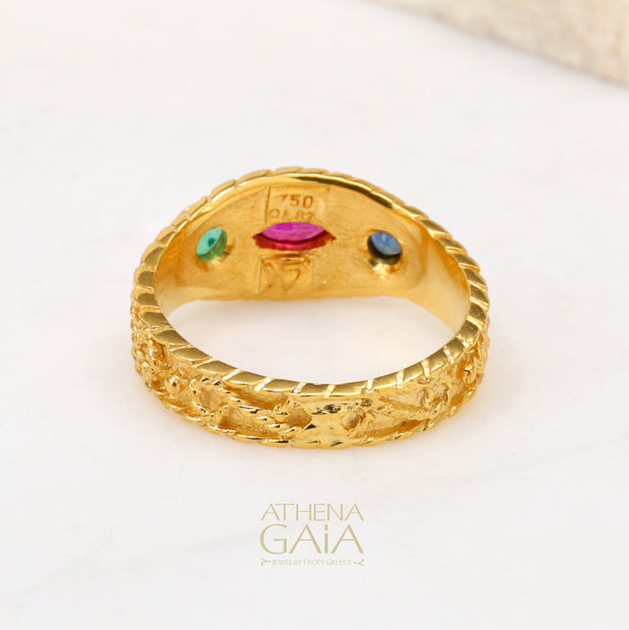 Regal Byzantine Antique Ring