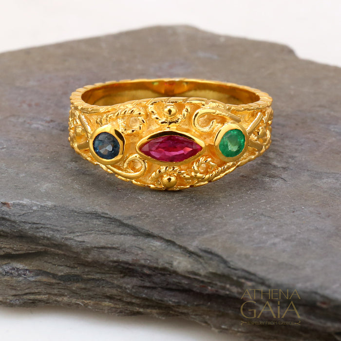 Regal Byzantine Antique Ring