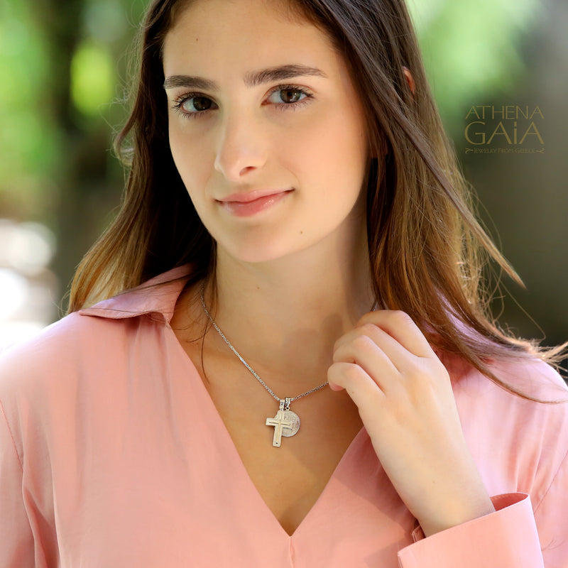 Hidden Light Cross - 14k Gold - Latin Cross