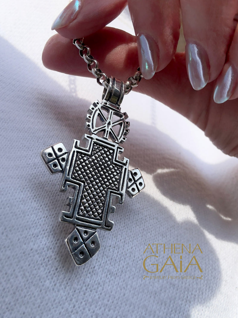 Rustic Cross - Sterling Silver - Ethiopian Cross