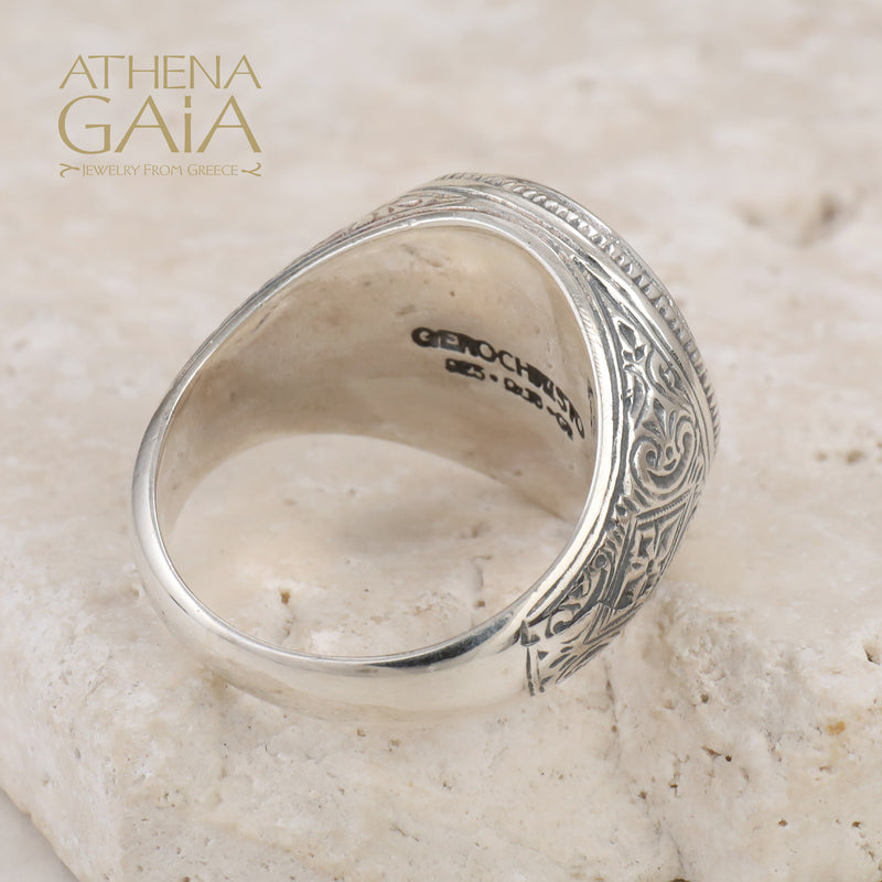 Tree of Life Talisman Ring - Sterling Silver - Signet Ring