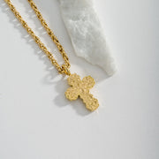 Wide Orthodox Cross (Small) - 18k Gold by Gerochristo