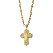 Wide Orthodox Cross (Medium) - 18k Gold by Gerochristo