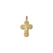 Wide Orthodox Cross (Medium) - 18k Gold by Gerochristo