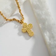 Wide Orthodox Cross (Medium) - 18k Gold by Gerochristo