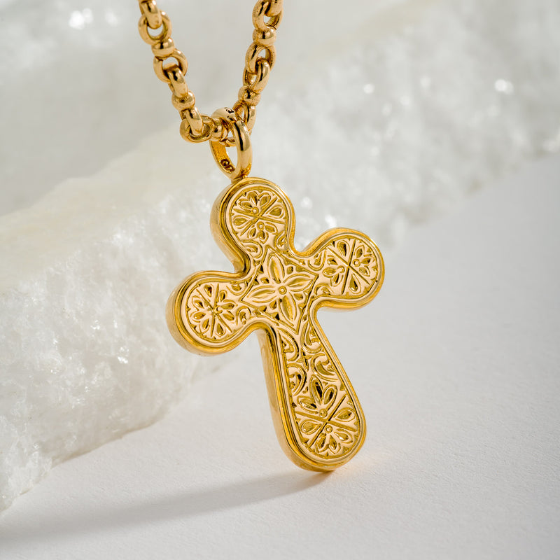 Gerochristo 18k Gold Cross 5705 - 18k Gold by Gerochristo