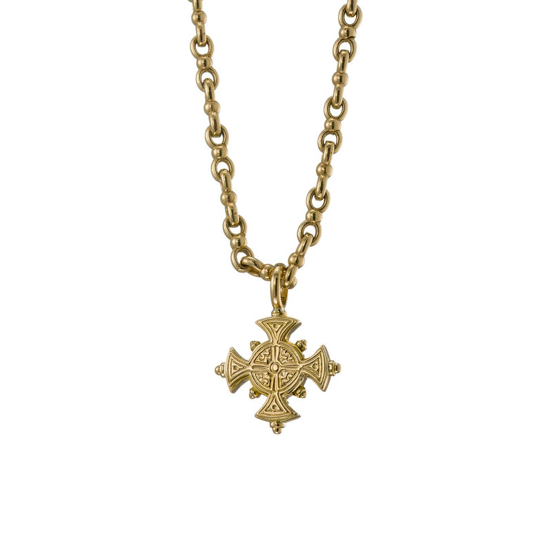 Mini Maltese Cross - 18k Gold by Gerochristo