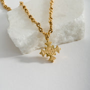 Mini Maltese Cross - 18k Gold by Gerochristo
