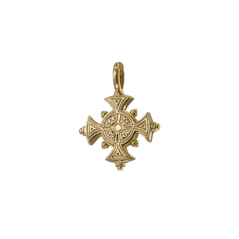 Etched Maltese Cross - 18k Gold by Gerochristo