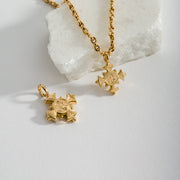 Etched Maltese Cross - 18k Gold by Gerochristo