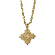 Rustic Gold Greek Cross (Large) - 18k Gold by Gerochristo