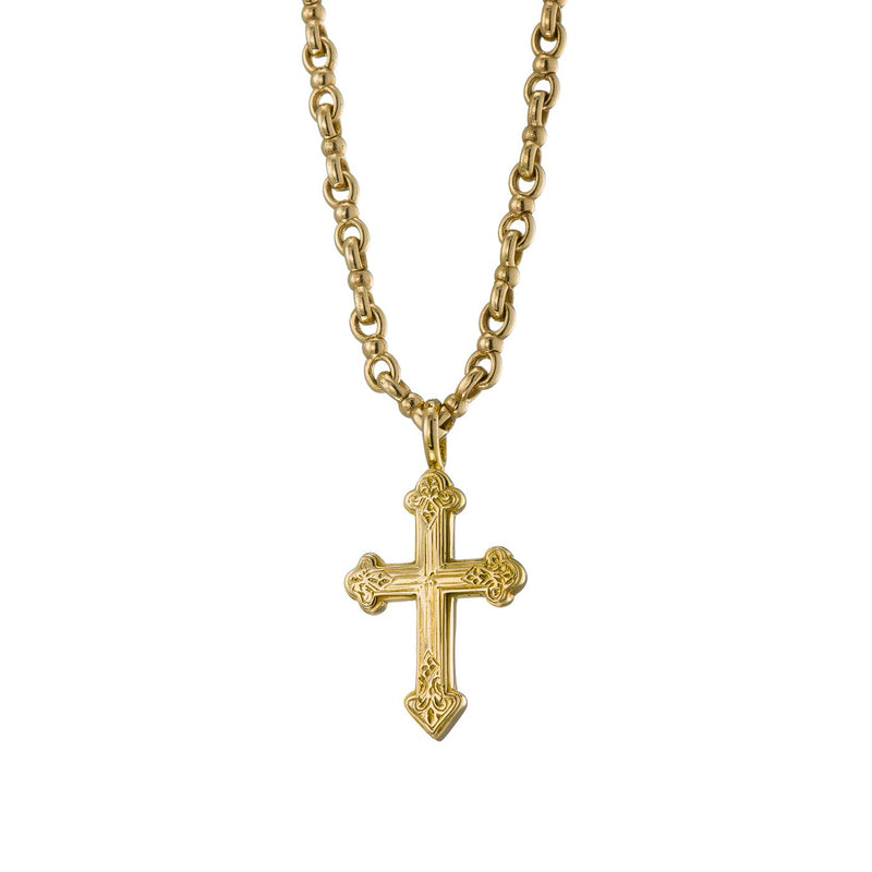 Classic Orthodox Cross (Small) - 18k Gold by Gerochristo