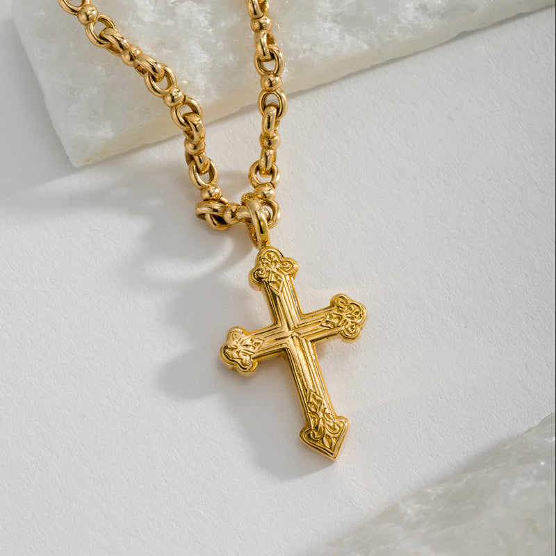 Classic Orthodox Cross (Small) - 18k Gold by Gerochristo