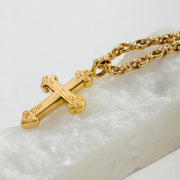Classic Orthodox Cross (Small) - 18k Gold by Gerochristo